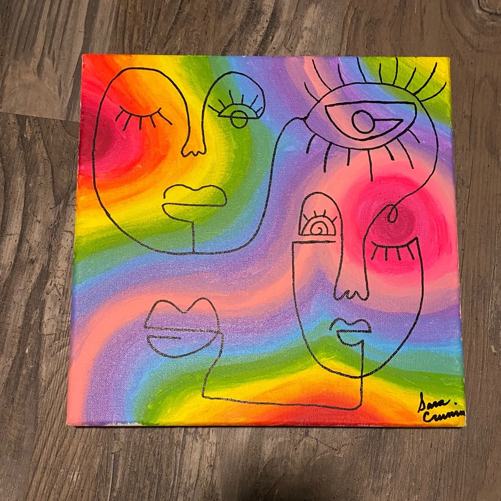 Colorful face painting